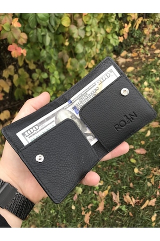 Guard Hakiki Deri Erkek Siyah Kartlık Çok Renkli