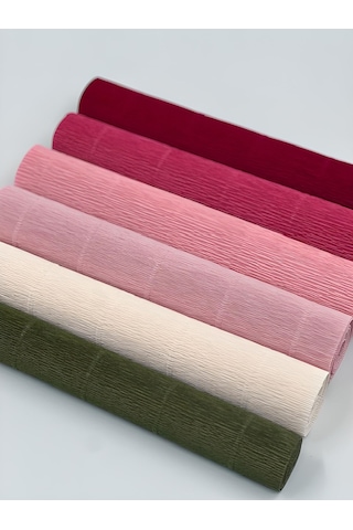 Roco Paper İtalyan Krapon Kağıdı Set Roses 180 Gr - 25x125 Cm 6