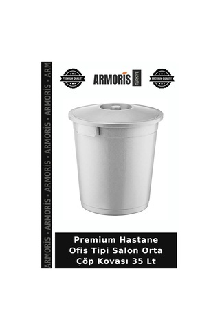 Premium Hastane Ofis Tipi Salon Orta Çöp Kovası 35 Lt