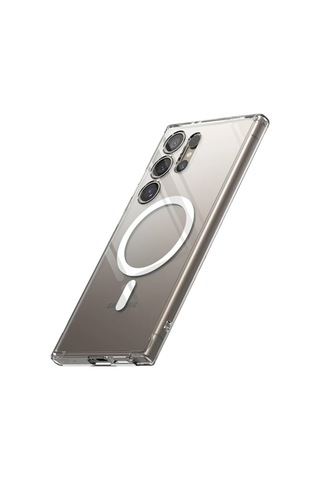 Samsung Galaxy S24 Ultra Uyumlu Kılıf Magneticsafe Şeffaf Silikon