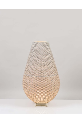 El Dokuması Rattan Yer Aydınlatması 110 Cm