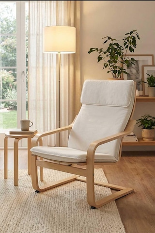 Reyo Home Florida Tv Koltuğu & Dinlenme Koltuğu & Balkon Teras Koltuğu Krem Krem