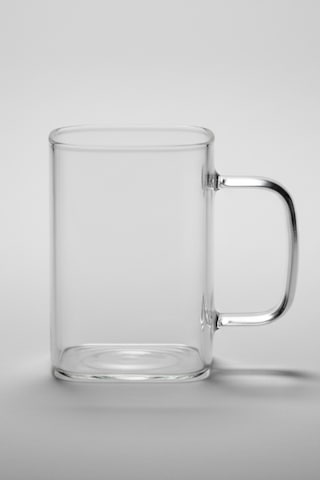 6 Kişilik Borosilikat Kare Cam Kahve-çay Takımı Isıya Dayanıklı 230 Ml Beyaz