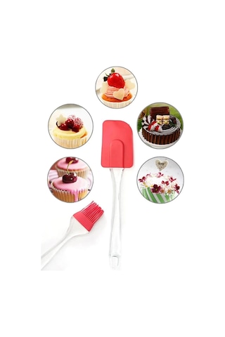 Periboia 2 Li Set Silikon Pasta - Börek - Poğaça Yağ Fırçası Ve S