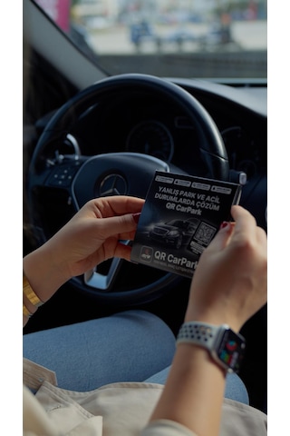 Qr Car Park-uyarı -kontrol Araç İletişim Etiketi