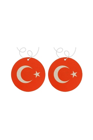 Techmaster Türk Bayrağı Tasarım Araç Asma Koku 5'li Paket