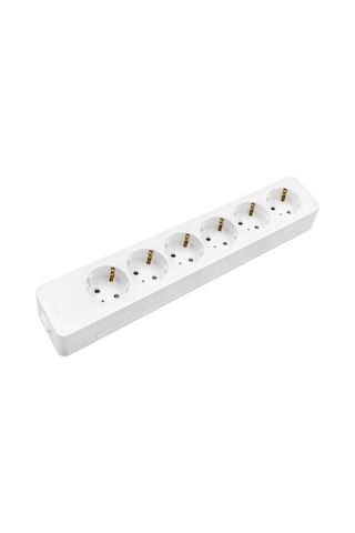 Seldur 6'lı Topraklı Çocuk Korumalı Klemensli Priz Klemensli