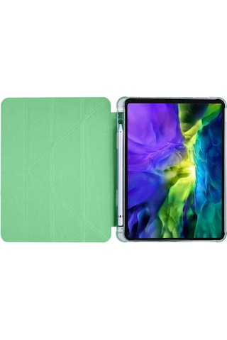 Apple Uyumlu iPad Pro 11 2020 2.nesil Kılıf Zore Tri Folding Kalem Bölmeli Standlı Kılıf Kapaklı Kılıf