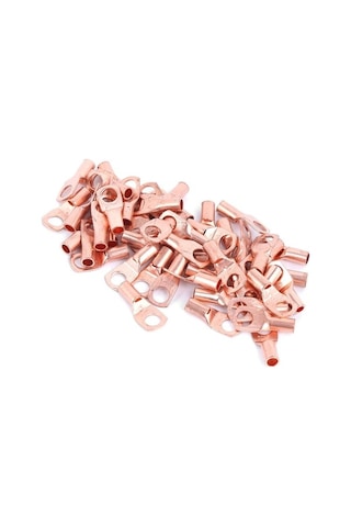 Novahub 50 Adet Sc6-6 Bakır Pabuç Terminali, Soğuk Preslenmiş Kıvrım Konnektörler, İnvertör Ve Akü Uygulamaları İçin