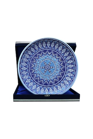 E38 El İşçiliği Çini Tabak - 30 Cm - 6521
