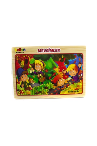 Ahşap Puzzle Mevsimler 20 Parça Puzzle Çarpım Tablosu