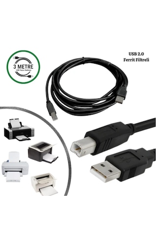 Drl Premium Usb 2.0 Yazıcı Kablosu 1.5 Metre - Yüksek Hızlı Tarayıcı Ve Data Kablosu 1,5m