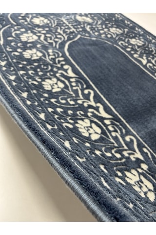 Yün Tüşeli Akrilik Dokuma Halı Seccade Namazlık 80x120 Turkuaz