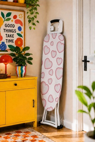 Pionny Keçeli Ütü Masası Kılıfı - 55x140 Cm - Love Çok Renkli