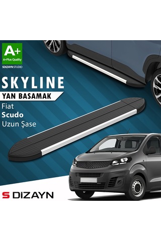 S-dizayn Fiat Scudo 3 Skyline Aluminyum Yan Basamak 243 Cm 2020 Üzeri A+ Kalite