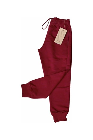 Nacar Store Unisex Çocuk Bordo Likralı Eşofman Altı