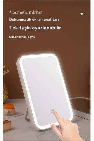 Aurora Led Makyaj Aynasıkatlandır Beyaz