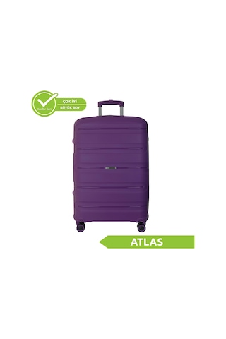 Vegmann Polipropilen Pp Atlas Violet Büyük Boy Valiz Violet