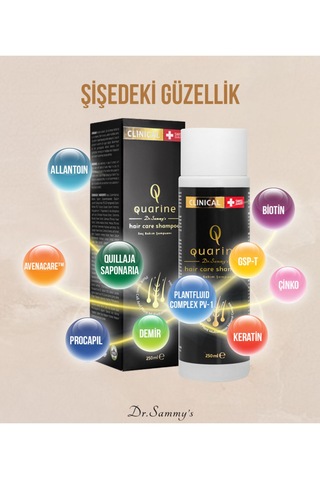 Dr. Sammy's Quarine Premium Şampuan 250ml Dökülen
