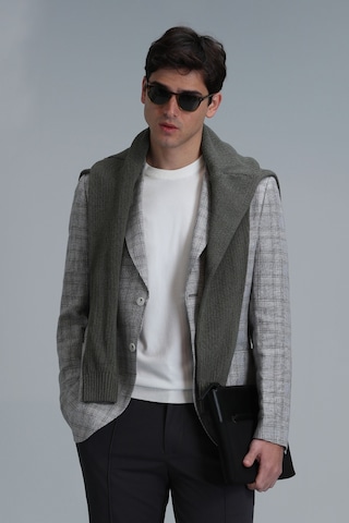 Lufian Dany Spor Erkek Blazer Ceket Slim Fit Gri Gri 111140163100150 Gri