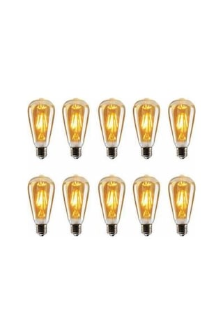 On Adet Rustik Led Ampül Dekoratif Ampül Edison Ampül