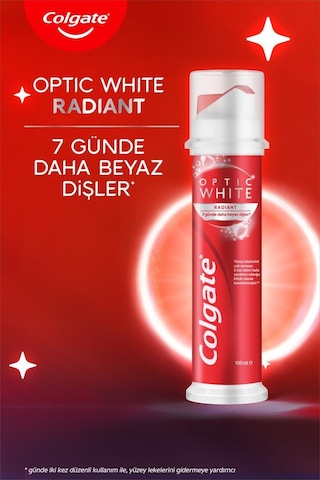Colgate Optic White Radiant Pump Diş Macunu 100 ML
