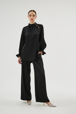 Senna Elegance Pantolon Siyah Siyah