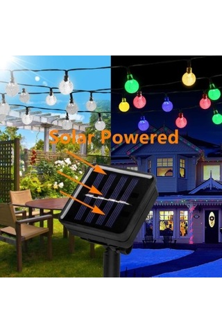 7m 50 Led Rgb Solar
