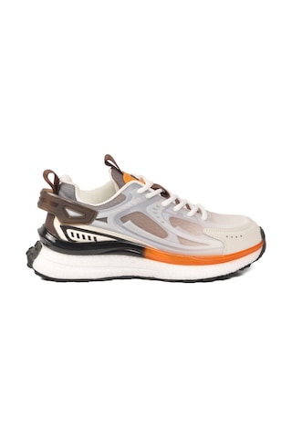 Pierre Cardin Beyaz Kahve Fileli Hafif Esnek Hafızalı Taban Unisex Spor Ayakkabı Pcı-10106 G Beyaz-kahve