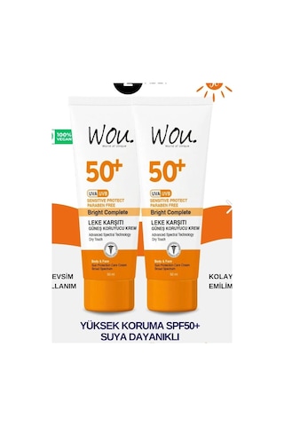 Wou Leke Karşıtı Yüksek Koruyucu Güneş Kremi SPF50+ 50 ML Wou Leke Karşıtı Yüksek Koruyucu Güneş Kremi SPF50+ 50 ML