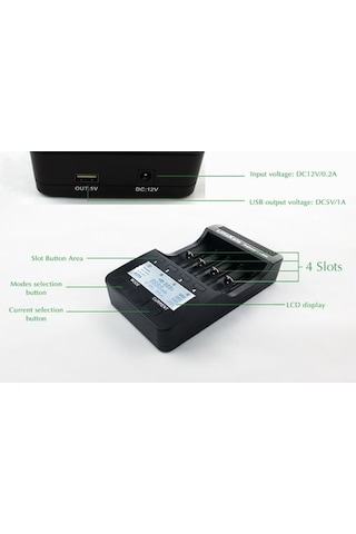 Pazly Seçeneği Şarj Şarj Piller Pil Ni-mh Li-ion İçin Çoklu Cihazı: Akıllı 3.7v 1.2v & Cf