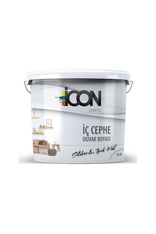 Icon Silikonlu Ipek Mat Iç Cephe Boyası 15 Lt.