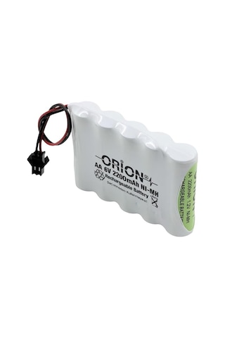 Orion 6 V 2200 mAh AA Kablolu Şarjlı Pil