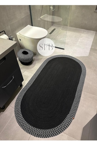 Home Turko Jüt, Sepetli Banyo, Mutfak, Balkon Paspas Takımı, Mutfak Halısı, Banyo Paspası, Yıkanabilir Paspas 60 Diğer