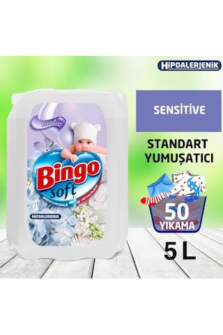 Bingo Soft Çamaşır Yumuşatıcısı Sensitive 5 L
