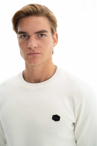 AR-MA Arma Erkek Basic Regular Fit Selanik Kumaş Bisiklet Yaka Sweatshirt Kazak 001