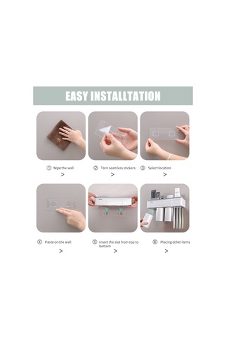 Geeksen Menen Diş Fırçası Askısı Duvar Tipi, Banyo Ve Lavabo Organizatörü - Diş Fırçası Ve Bardak Askılığı Diğer