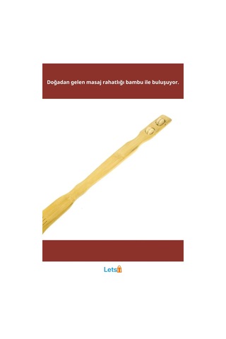 Doğal Bambu Kaşınma Ve Masaj Sopası Hafif Ve Ergonomik Tasarım Çok Renkli