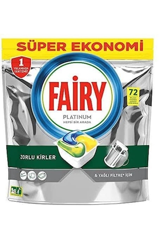 Fairy Platinum Bulaşık Makinesi Deterjanı 72 Tablet Fairy Platinum Bulaşık Makinesi Deterjanı 72 Tablet