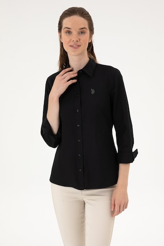 U.s. Polo Assn. Kadın Siyah Gömlek Basic 50316711-vr046 Siyah