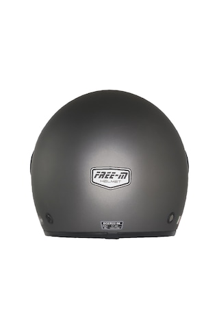 Fr-612 Mat Gri Yarım Kask Güneş Vizörlü