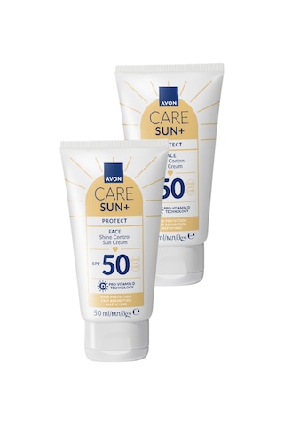 Avon Sun+ Protect Yüz İçin Parlaklık Kontrolü Güneş Kremi SPF50 2 x 50 ML