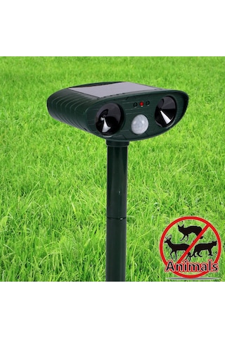 Cbtx Güneş Enerjili Ultrasonik Kedi Köpek Kovucu Yeşil