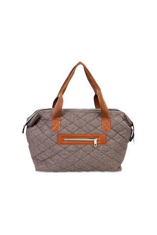 Nenny Baby Kapitoneli Mommy Bag Anne Bebek Bakım Çantası - Kahverengi Camel