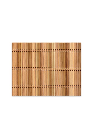 Lexroo Bambu Amerikan Servis, Doğal Bambu Malzeme, 17.7 X 11.8 İnç 45 X 30 Cm , 3 Adet Model 12 Çok Renkli