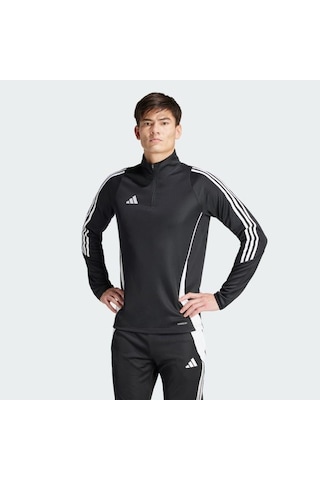 Adidas Tiro24 Erkek Antrenman Fermuarlı Üst Siyah