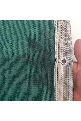 %95 Güneş Koruması Sağlayan Kuşgözlü Gölgelik File 0,5m X 6m - Yeşil - Bahçe, Balkon Ve Çit Kullanımına Uygun