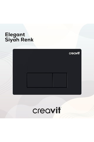 Creavit Arc Mat Siyah Boyalı Kumanda Paneli GP8002.01 Mat Siyah
