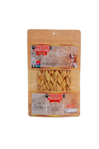Petimix Örgü Kuzu Deri Çiğneme Kemikleri Köpek Ödülü 100 G