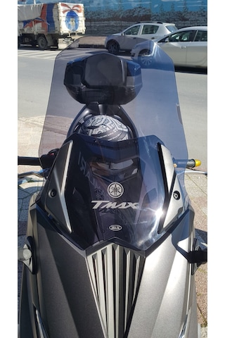 2015-18 Yamaha Tmax 530 Ön Uzun Cam Koyu Füme Zeus 58cm 4mm